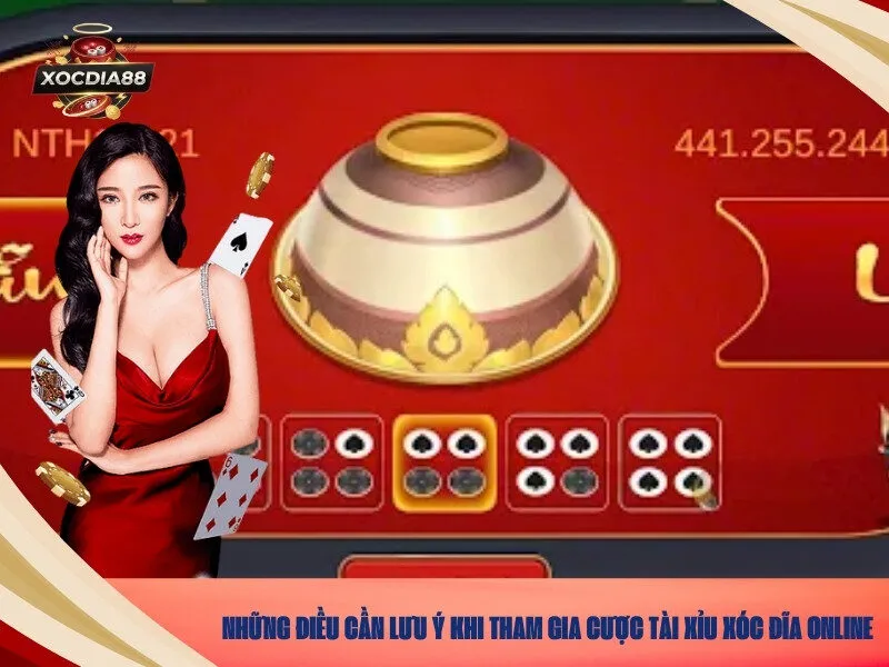 Những Điều Cần Lưu Ý Khi Tham Gia Cược Tài Xỉu Xóc Đĩa Online